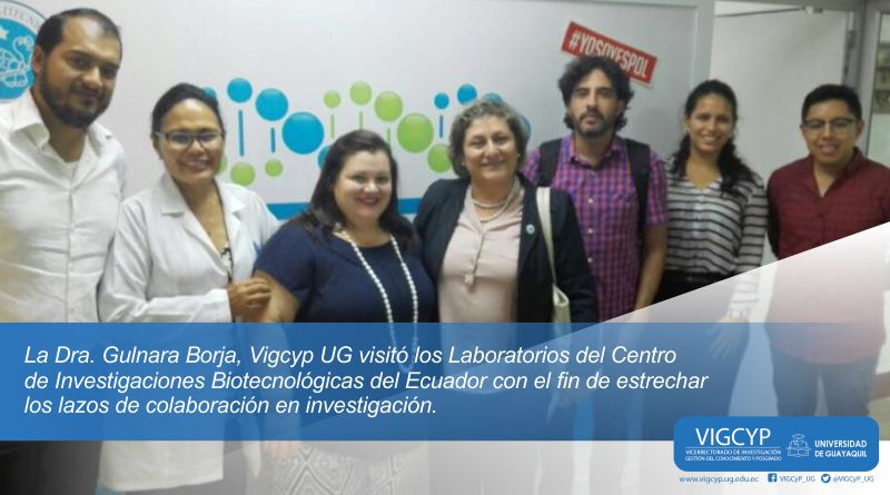 Visita al Centro de Investigaciones Biotecnológicas del Ecuador – CIBE