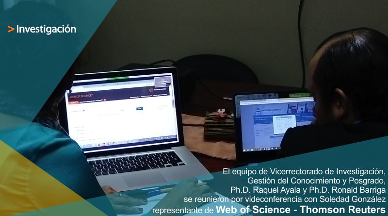 Reunión con Soledad González representante de Web of Science – Thomson Reuters