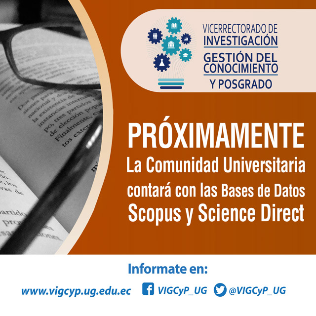 Próximamente la comunidad universitaria contará con las Bases de Datos Scopus y Science Direct